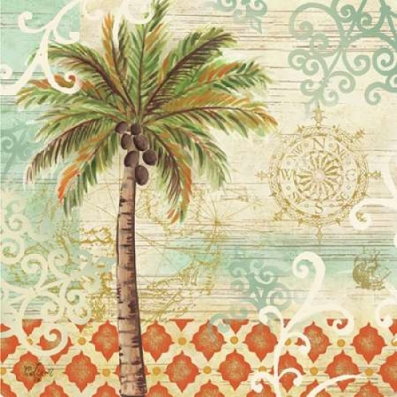 Spice Palms I Poster Print by Rebecca Lyon - Item # VARPDXRB8814RL